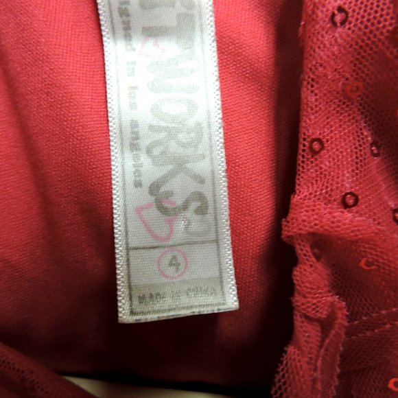 KNITWORKS little girl's roses, covered dress sz 4 - Picture 10 of 10